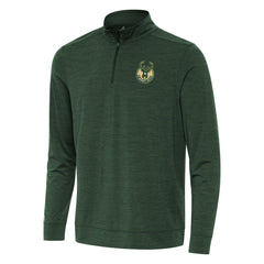 Milwaukee Bucks Antigua Bright Quarter-Zip Top Hunter Green