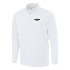 New Orleans Pelicans Antigua Reprocess Quarter-Zip Top White