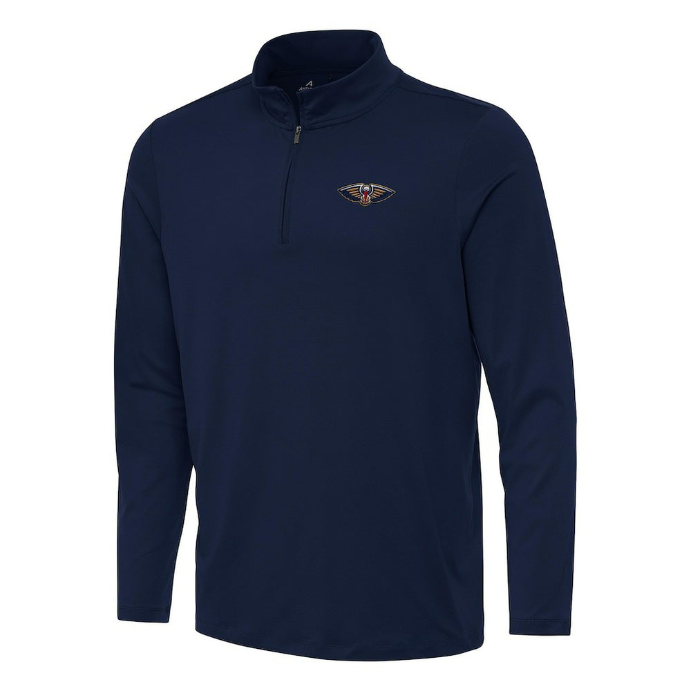 New Orleans Pelicans Antigua Reprocess Quarter-Zip Top Navy