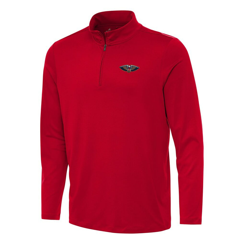 New Orleans Pelicans Antigua Reprocess Quarter-Zip Top Red