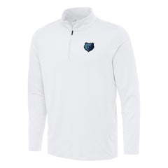 Memphis Grizzlies Antigua Reprocess Quarter-Zip Top White