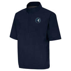 Minnesota Timberwolves Antigua Brisk Quarter-Zip Windbreaker Navy