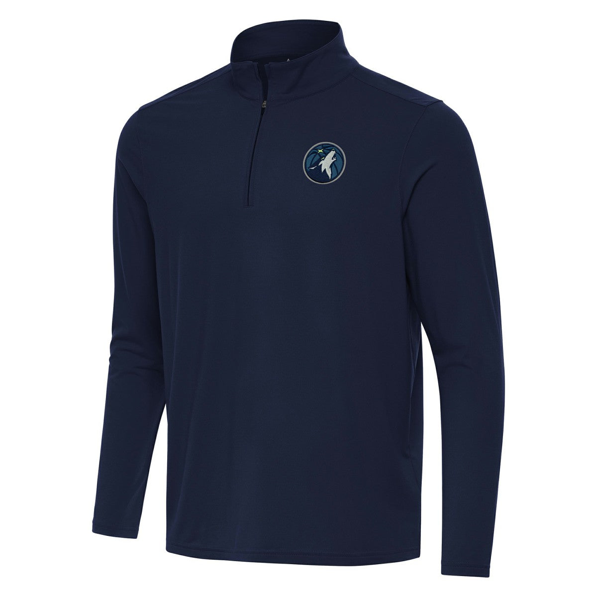 Minnesota Timberwolves Antigua Intent Quarter-Zip Top Navy