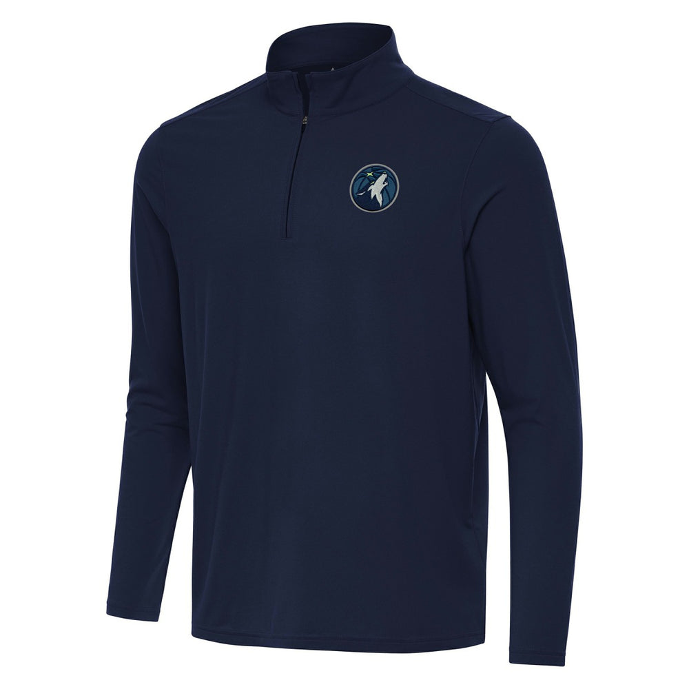 Minnesota Timberwolves Antigua Intent Quarter-Zip Top Navy