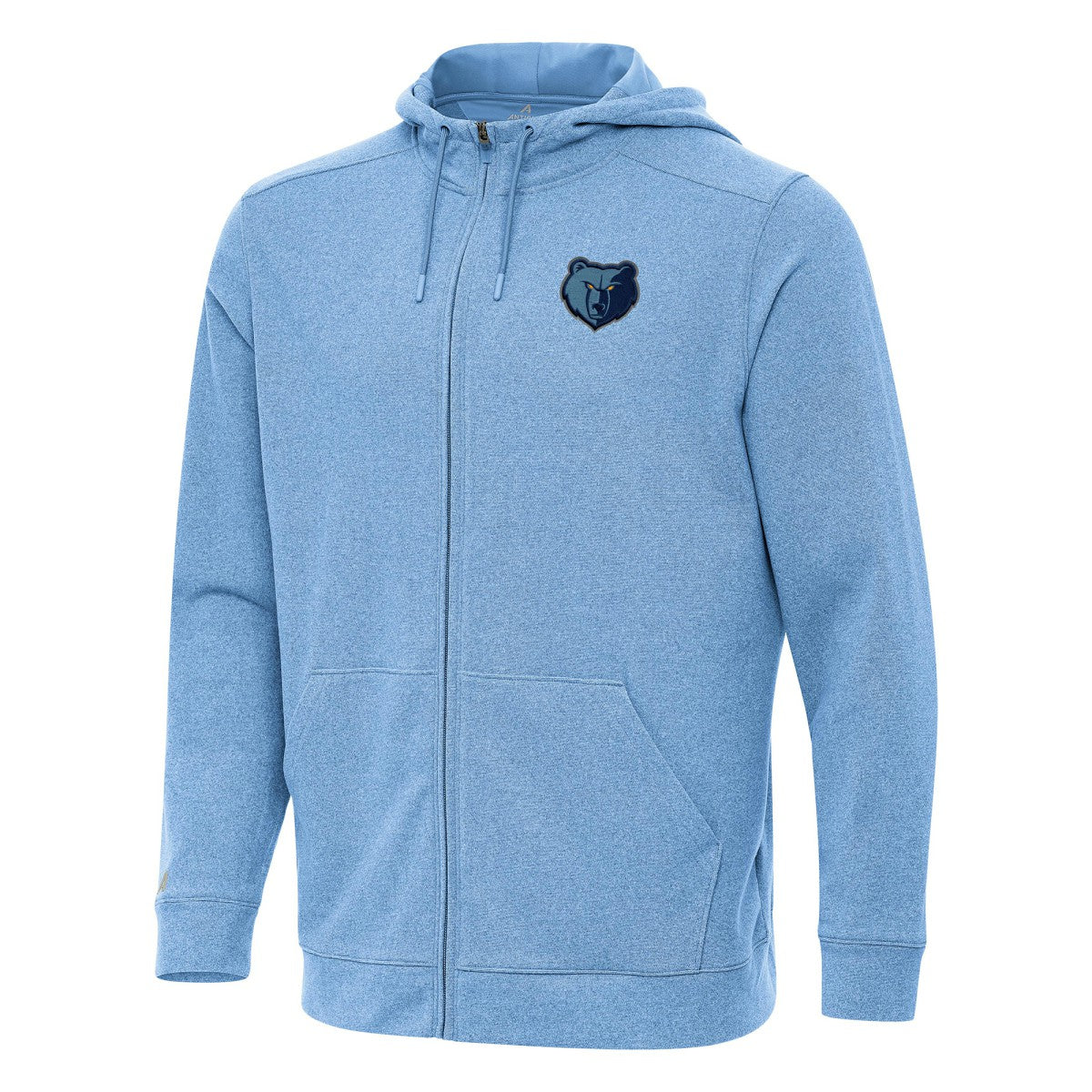 Memphis Grizzlies Antigua Effortless Full-Zip Hoodie Jacket Light Blue