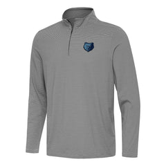 Memphis Grizzlies Antigua Twine Quarter-Zip Top Black