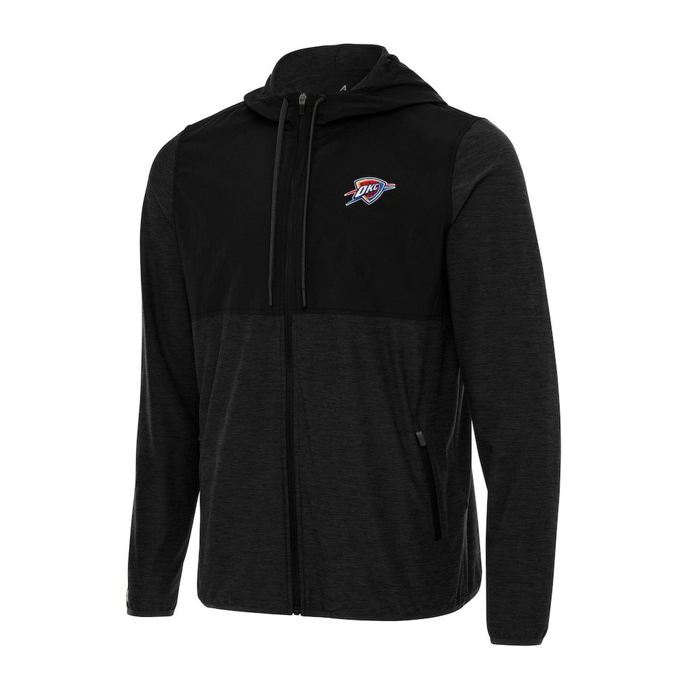 Oklahoma City Thunder Antigua Sway Full-Zip Hoodie Jacket Black