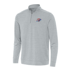Oklahoma City Thunder Antigua Bright Quarter-Zip Top Heather Gray