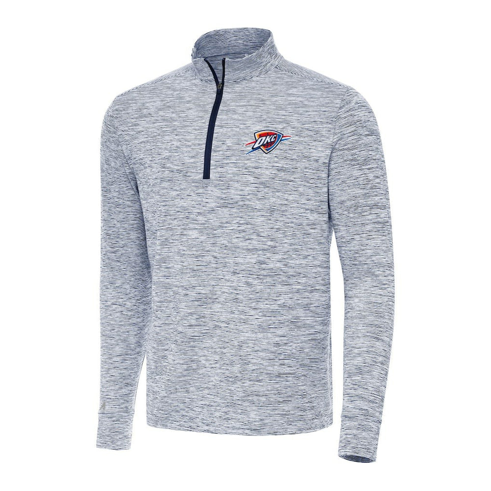 Oklahoma City Thunder Antigua Cause Quarter-Zip Top Navy