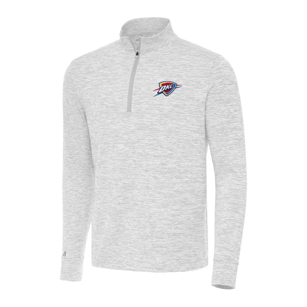 Oklahoma City Thunder Antigua Cause Quarter-Zip Top Gray