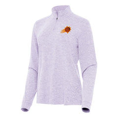 Phoenix Suns Antigua Women's Mentor Quarter-Zip Mock Long Sleeve Top Lavender