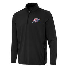 Oklahoma City Thunder Antigua Perilous Quarter-Zip Sweatshirt Black