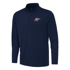 Oklahoma City Thunder Antigua Reprocess Quarter-Zip Top Navy