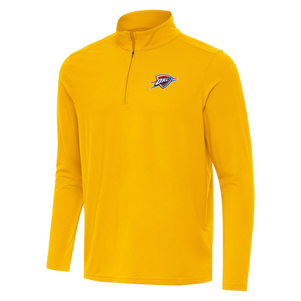 Oklahoma City Thunder Antigua Intent Quarter-Zip Top Gold
