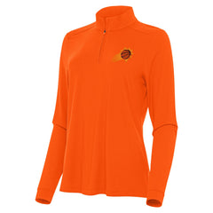 Phoenix Suns Antigua Women's Intent Quarter-Zip Top Orange