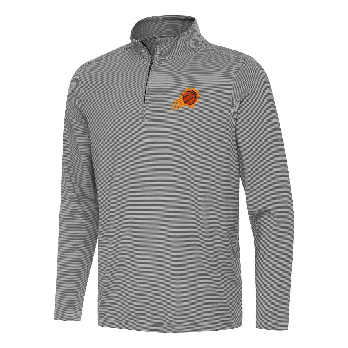 Phoenix Suns Antigua Twine Quarter-Zip Top Black