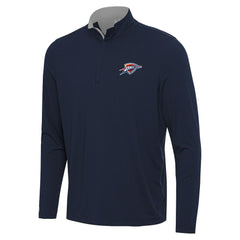 Oklahoma City Thunder Antigua Content Quarter-Zip Top Navy/Gray