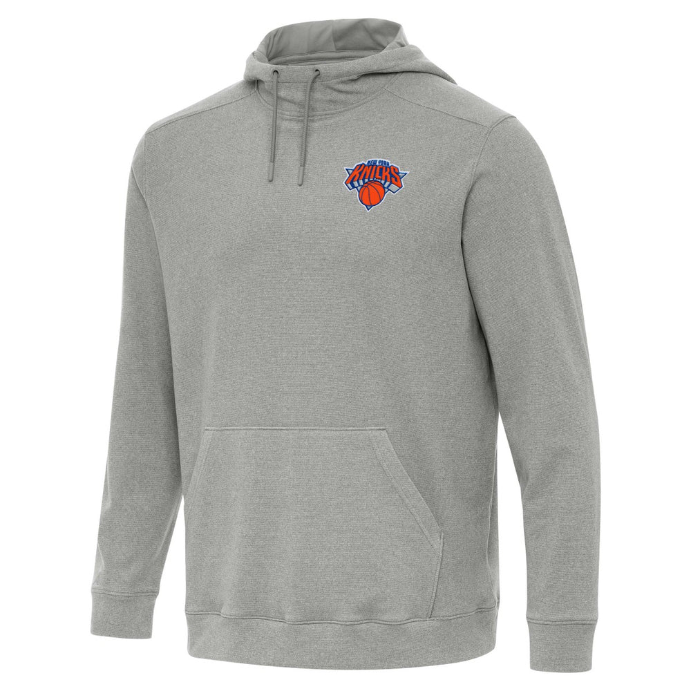 New York Knicks Antigua Cloud Pullover Hoodie Heather Gray