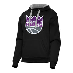 Sacramento Kings Antigua Women's Victory Pullover Hoodie Black
