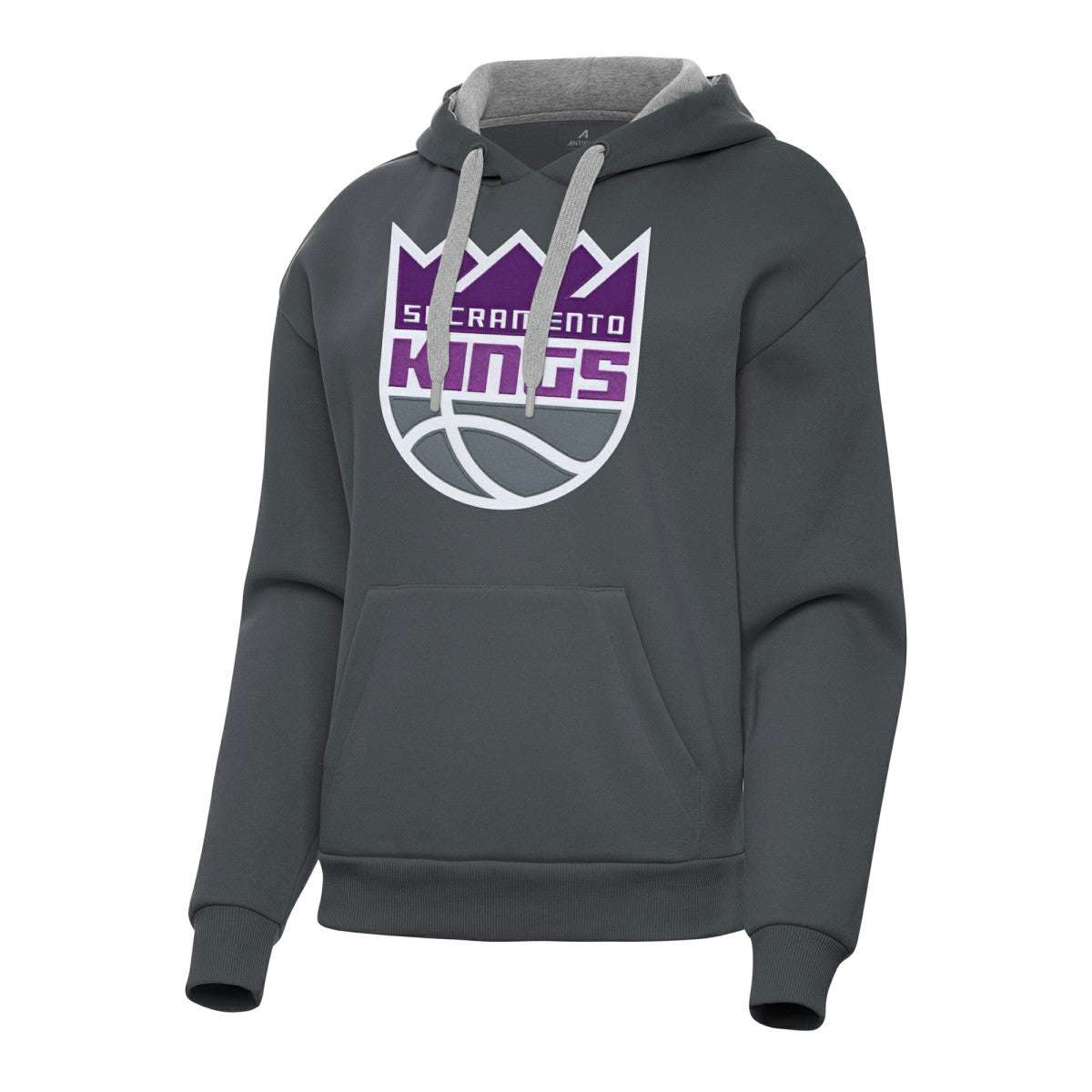 Sacramento Kings Antigua Women's Victory Pullover Hoodie Charcoal