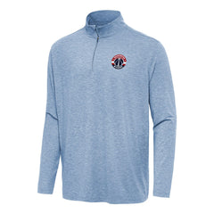 Washington Wizards Antigua Hunk Quarter-Zip Top Heather Aqua
