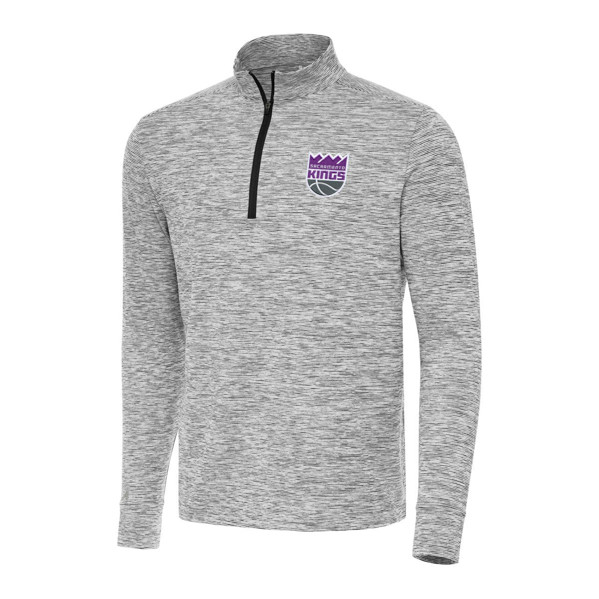 Sacramento Kings Antigua Cause Quarter-Zip Top Black