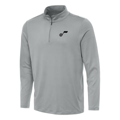 Utah Jazz Antigua Reprocess Quarter-Zip Top Gray