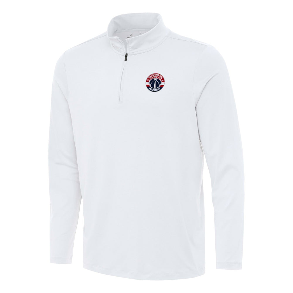 Washington Wizards Antigua Reprocess Quarter-Zip Top White