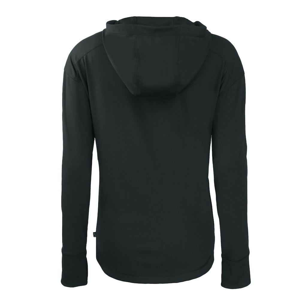 Cutter & Buck Cleveland Browns Women's Black Daybreak Eco Recycled Full-Zip Hoodie