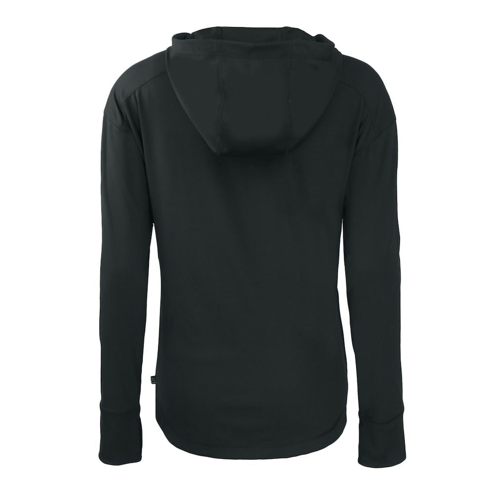 Cutter & Buck Cleveland Browns Women's Black Daybreak Eco Recycled Full-Zip Hoodie