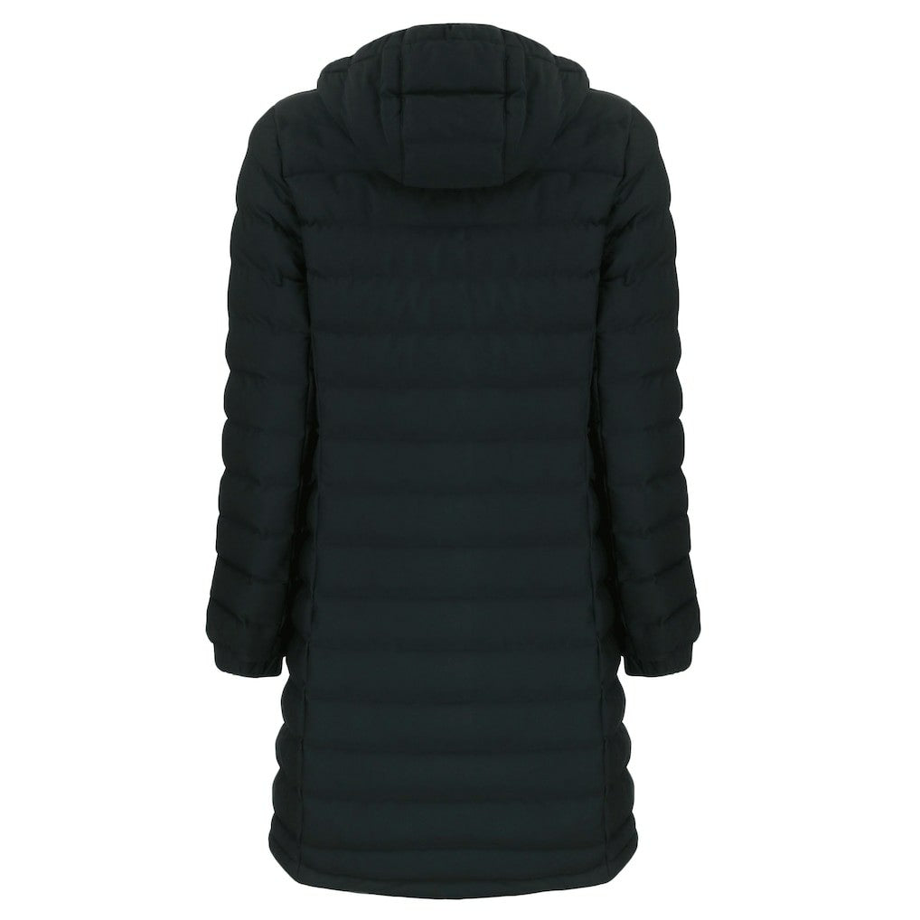Cleveland Browns Cutter & Buck Women's Mission Ridge Repreve Eco Insulated Full-Zip Hoodie Long Puffer Jacket Black