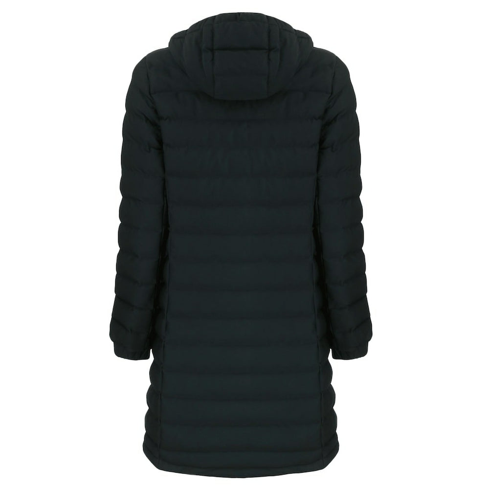 Cleveland Browns Cutter & Buck Women's Mission Ridge Repreve Eco Insulated Full-Zip Hoodie Long Puffer Jacket Black