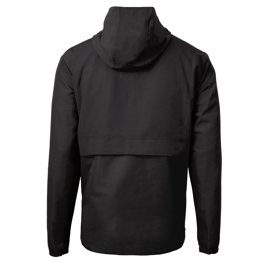 Cleveland Browns Cutter & Buck Charter Eco Recycled Anorak Half-Zip Hoodie Jacket Black