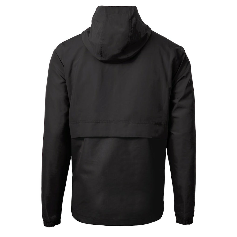 Cleveland Browns Cutter & Buck Charter Eco Recycled Anorak Half-Zip Hoodie Jacket Black