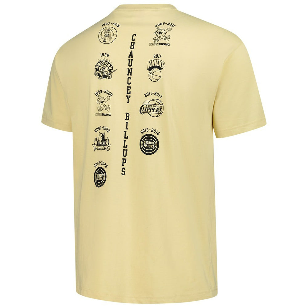 Chauncey Billups Detroit Pistons Premium T-Shirt Cream
