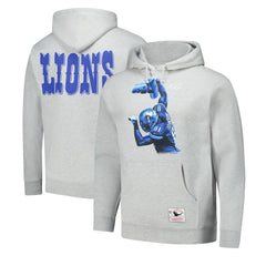 Calvin Johnson Detroit Lions Hall of Fame Player Graphic Pullover Hoodie Heather Gray