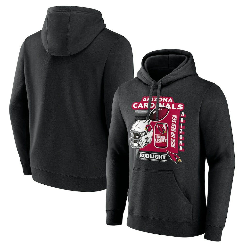 Arizona Cardinals Bud Light Pullover Hoodie Black
