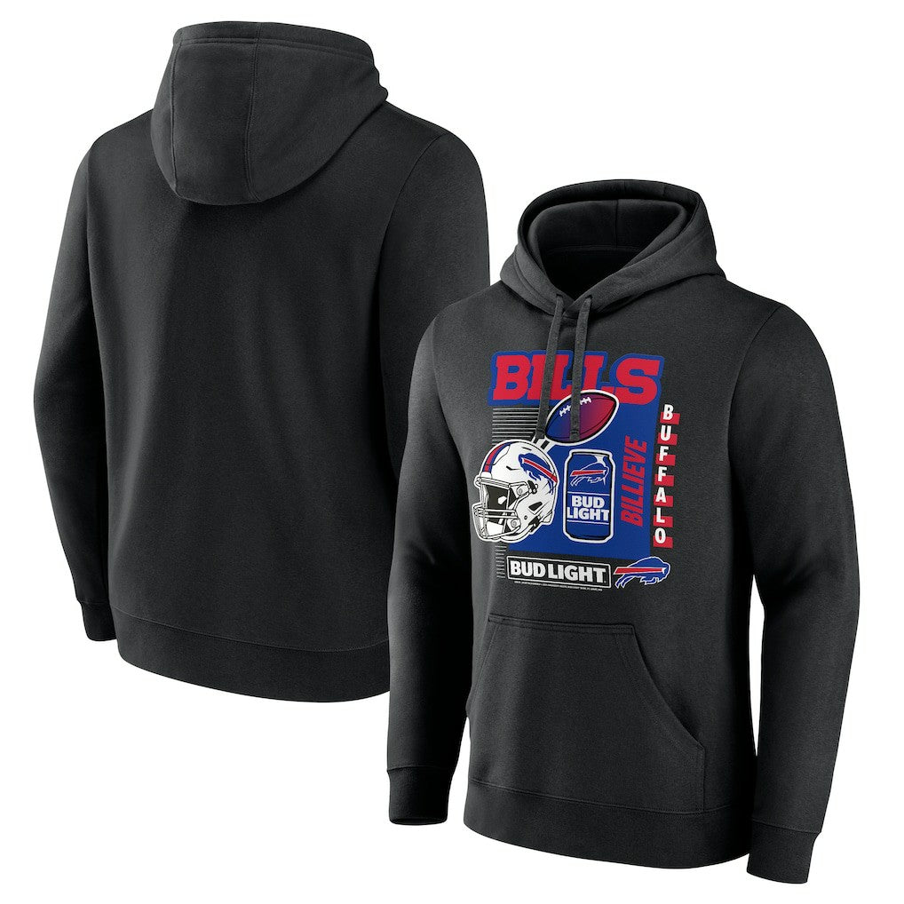 Buffalo Bills Bud Light Pullover Hoodie Black
