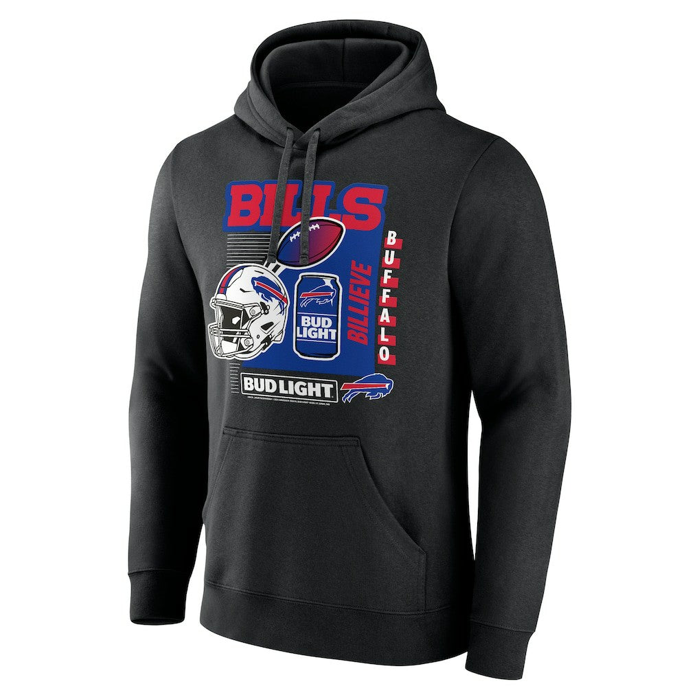 Buffalo Bills Bud Light Pullover Hoodie Black