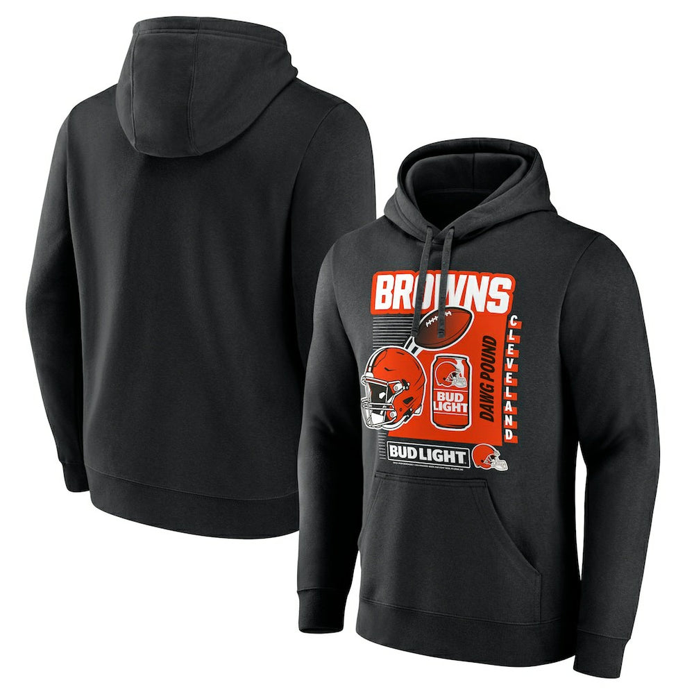 Cleveland Browns Bud Light Pullover Hoodie Black