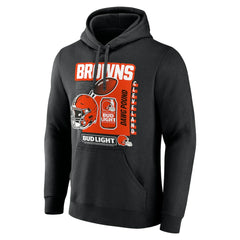 Cleveland Browns Bud Light Pullover Hoodie Black