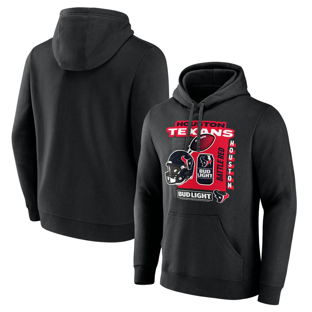 Houston Texans Bud Light Pullover Hoodie Black