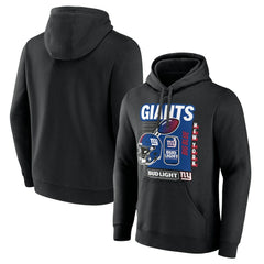New York Giants Bud Light Pullover Hoodie Black