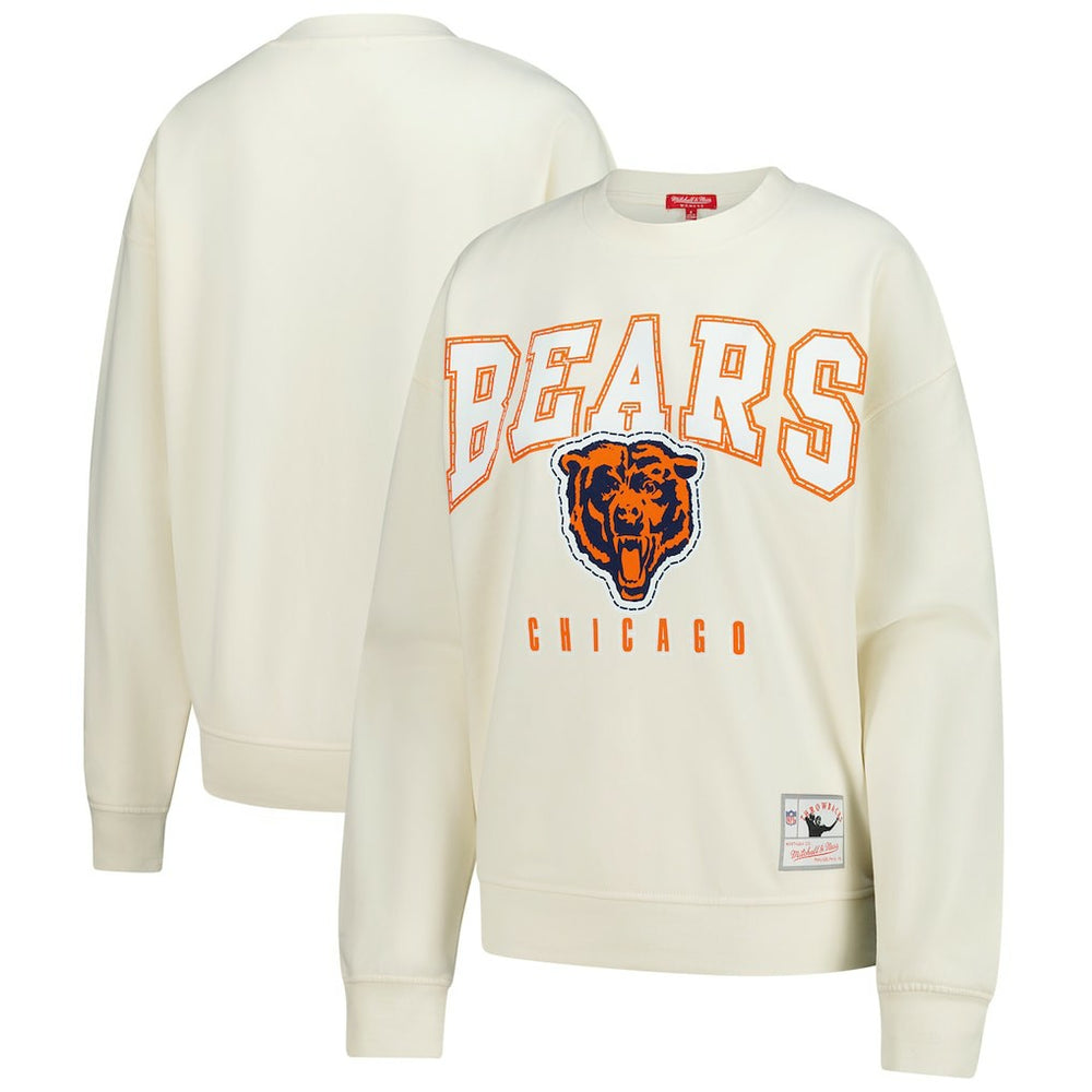 Chicago Bears Women's Fandom Fleece Pullover Sweatshirt Cream