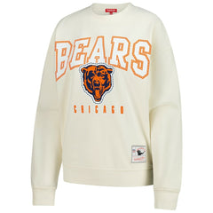 Chicago Bears Women's Fandom Fleece Pullover Sweatshirt Cream