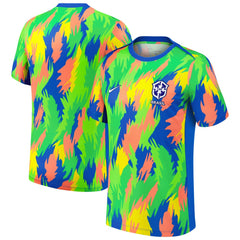 Brazil Women's National Team 2025 Academy Pro Pre-Match Performance Top Blue shop
