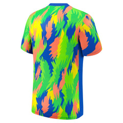 Brazil Women's National Team 2025 Academy Pro Pre-Match Performance Top Blue shop