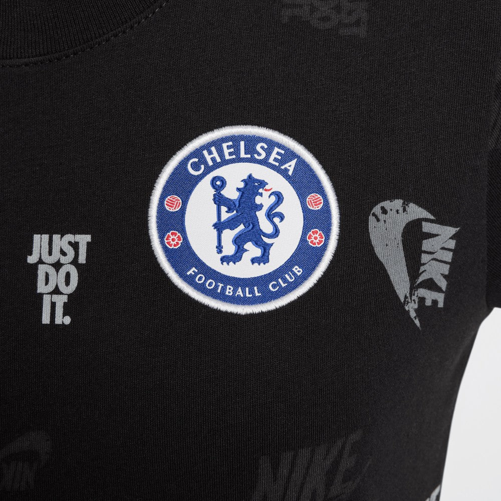Chelsea Youth Just Do It Crest T-Shirt Black sale