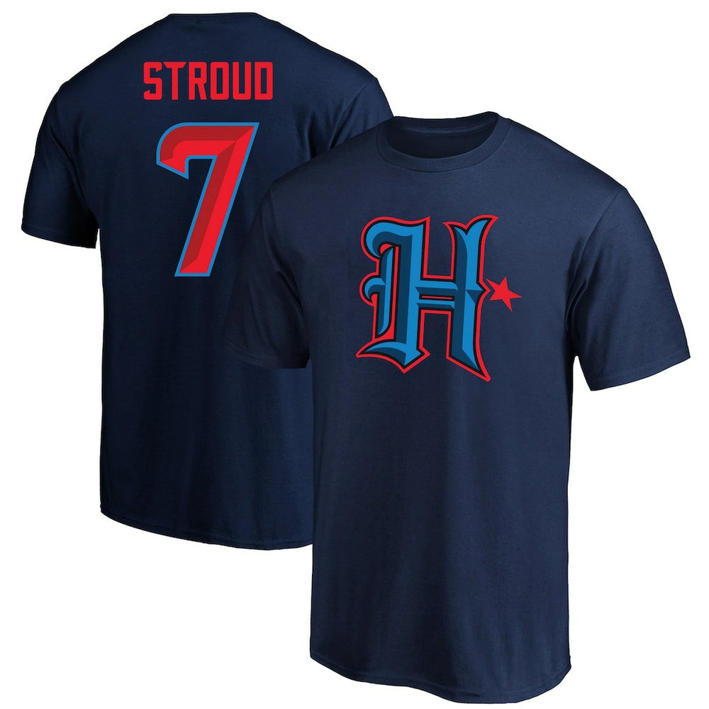 C.J. Stroud Houston Texans Big & Tall Player Name & Number T-Shirt Navy