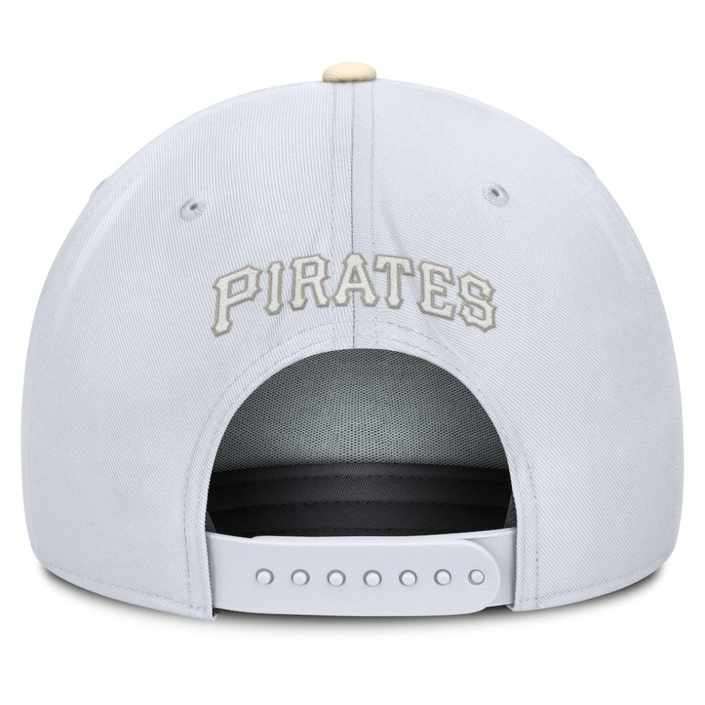 Pittsburgh Pirates Nike Pro Performance Snapback Hat - White/Cream Hats